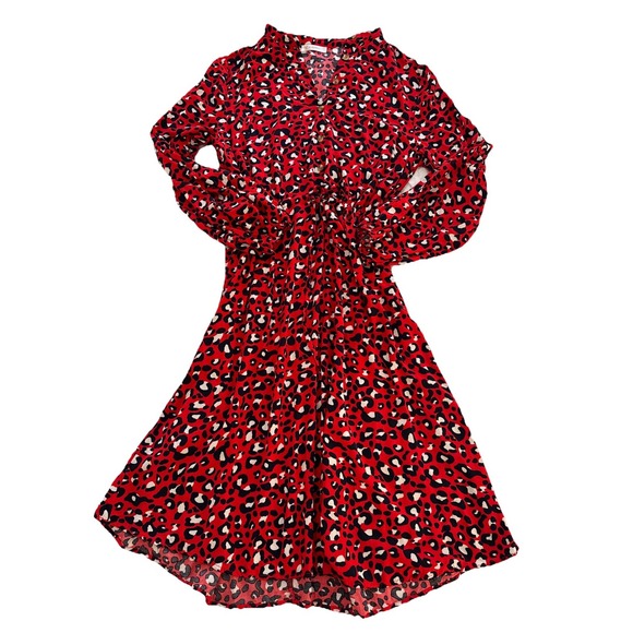 kirundo Dresses & Skirts - Kirundo Boutique For And Flair‎ Leopard Wow man Dress Size Medium